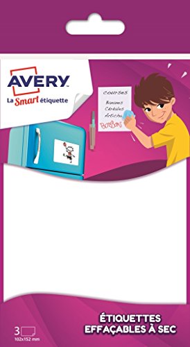 Étiquettes effaçables à sec Avery pour ne plus oublier les rendez-vous de la famille FAESA6