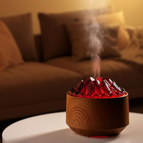 Difusor aromático eléctrico 300ML con luz nocturna y diseño madera