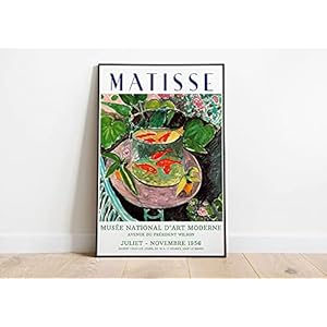 Henri Matisse tentoonstellingsposter – Henri Matisse goudvis – abstracte kunst – wanddecoratie – kunstwerken…
