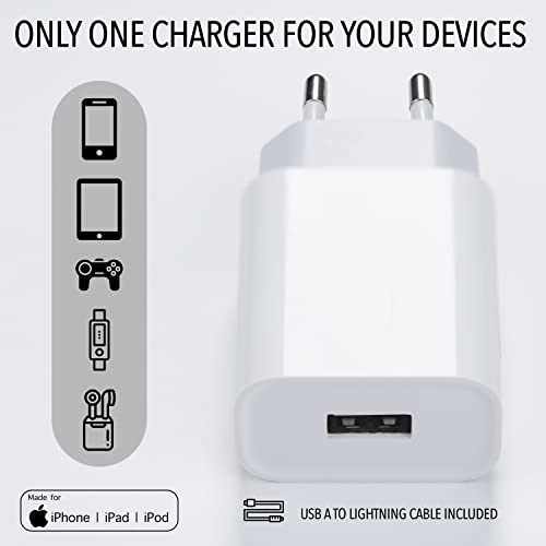 Caricatore per Iphone Usb + Cavo Lightning Presa