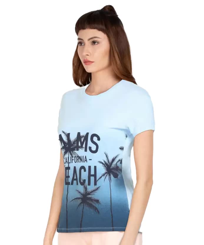 Image of Lyra Women's Cotton Regular Fit T-Shirt