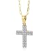 Produktbild Miore Damen-Halskette mit Anhänger Zirkonia 9 Karat 375 Gelbgold 45cm MA9049ZN