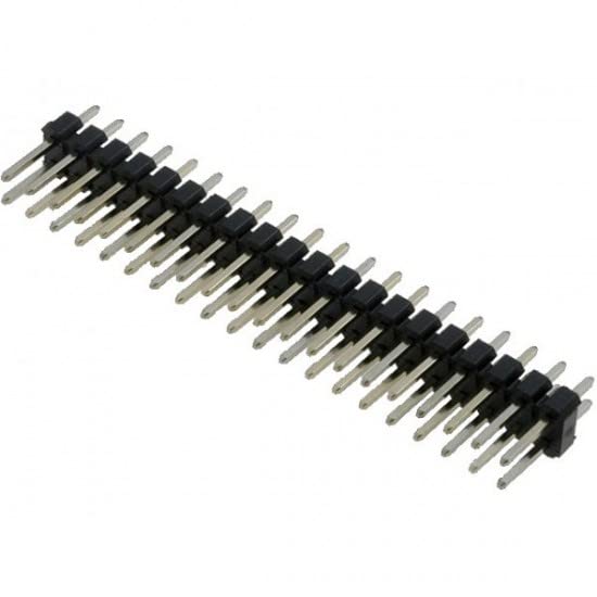 Techtonics 2.54MM Pitch 40 Pin Male Double Row (2x20) Pin Header Strip Breakable - 2Pcs (B0BVBQYLVP) Amazon Price History, Amazon Price Tracker