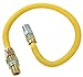 Brasscraft Gas Connector Coated Stainless Steel 24 " 1/2 " Mip X 1/2 " Mip 3/8 " Id. Use With Dryer/