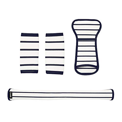 コンビ まるごとキレイ! ベビーカー着せ替えカバーセット ボーダーネイビー