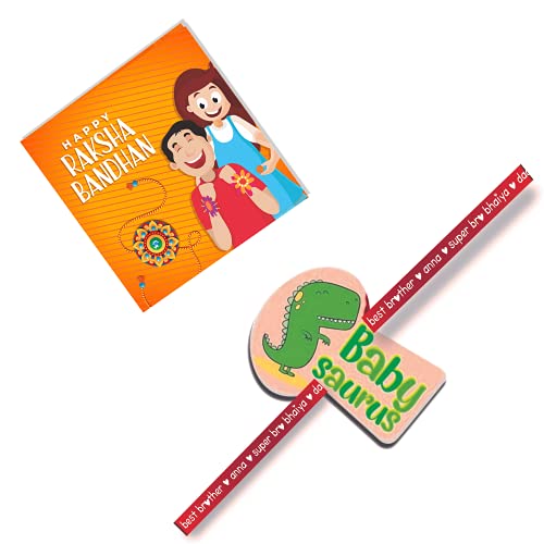 Image of TheYaYaCafe Little Bro Printed Rakhi for Baby Brother | Rakshabandhan Baby Bro Rakhi
