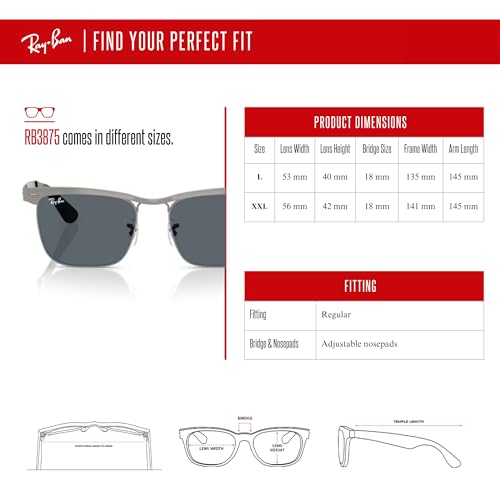 Ray-Ban RB3875 Wayfarer Deluxe Square Sunglasses For Men For Women +BUNDLE with ACCESSORY EYEWEAR KIT4