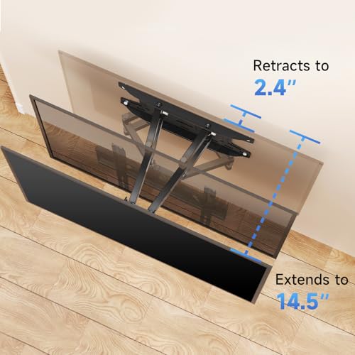 Image of Suptek 26-70 Inch Pull Out TV Bracket | Full Motion Tilt & Swivel TV Wall Mount| 45kg Heavy Duty for UK Homes | Slim 36.8cm Extension (MA001)