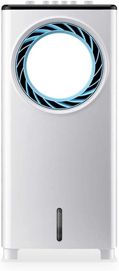 Air Cooler for Home Office Evaporation Coolers Portable Air Conditioning Unit Conditioner Super 3 Fan Speed Quiet Humidifier Misting Fan for Home Office Bedroom (White + Blue)