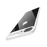 iPhone 8 Plus Case, iPhone 7 Plus Case, Baseus Tough PC and Flexible TPU Ultra Slim Clear Case Premium Hybrid Protective Cover for Apple iPhone 8 / 7 Plus (White)