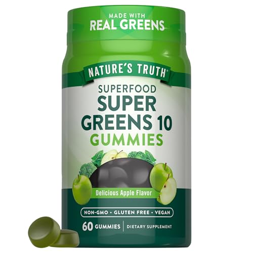 Natures Truth Super Greens Gummies | 60 Count