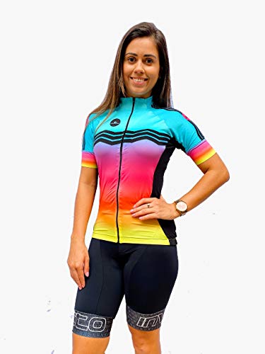 CAMISA FEMININA ELITE ZIG ZAG MANGA CURTA - AZUL - 3G