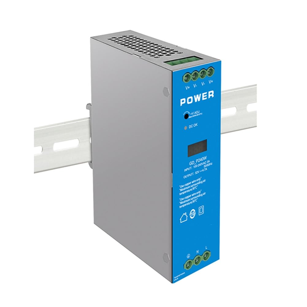 Jnchdghwa As Shown Industrial Rail Din Power Supply 240W Ac-Dc Industrial Rail Power Supply 240W Rail Power Supply Ac100‑240V