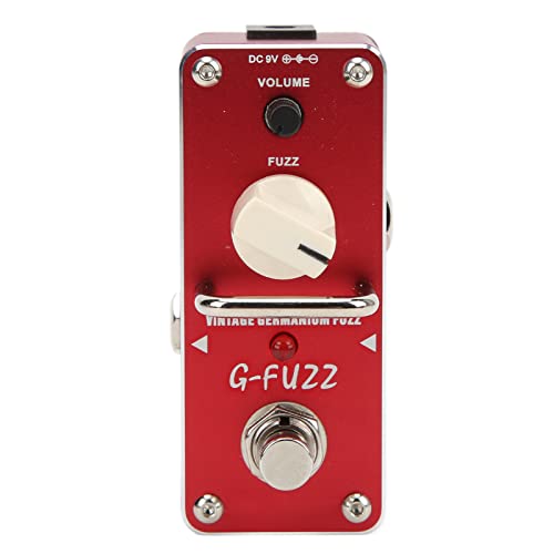 Fupei Pédales d’effets, True Bypass Portable G Fuzz Contrôle du Volume 9V DC Pédale d’effet de Guitare Rouge pour… - Les Beatles, Paul McCartney, John Lennon, RIngo Starr, George Harrison Fupei Pédales d'effets, True Bypass Portable G Fuzz Contrôle du Volume 9V DC Pédale d'effet de Guitare Rouge pour…