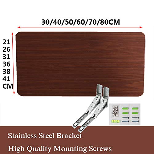 BDGYF Piccolo Tavolo Pieghevole a Muro, Mensole