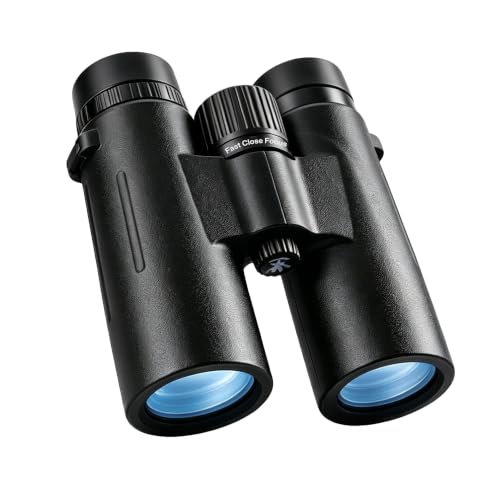 10x42 Compact Binoculars for Adults and Teens, FMC Coated for Hunting | BAK4 Prism, Long Eye Relief Binocular for Eyeglass Wearers, Bird Watching, Travel, Curise Ship with Carrying Bag(1.34lbs)