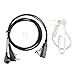 Produktbild Cewaal Schallschlauch Hörmuschel 2 Pin PTT Mikrofon-Headset mit Noise Cancelling Kompatibel mit UV-5R A79 Transceiver Black
