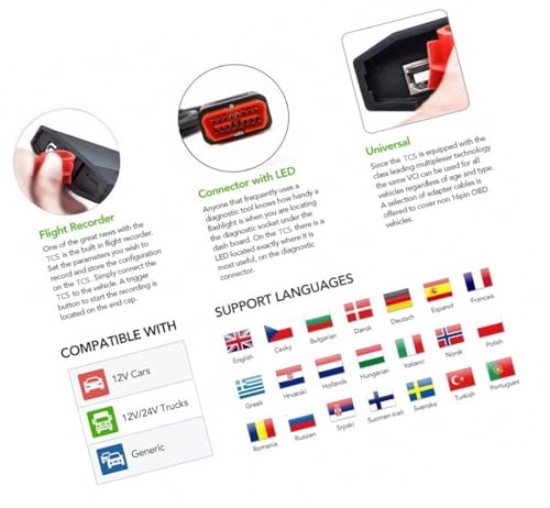 Obd2 Escáner Pro Plus con Bluetooth para borrar fallos de motor en coches y camiones 5