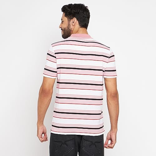 Image of Duke Stardust Men Polo Neck Half Sleeve Cotton T-Shirt (LF7047 Cotton Candy XXL)