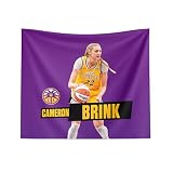 Northwest WNBA Los Angeles Sparks Cameron Brink Printed Wall Hanging Tapestry, 34 x 40 in, Woven Polyester Fabric, Decorative Fan Art for Bedroom Office Living Room