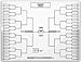 Zieglerworld Cornhole 64 Player Erasable Blinded Draw Single Elimination Tournament Bracket Chart 22x34