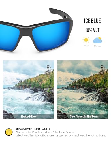 Image of BLAZERBUCK Anti-salt Polarized Replacement Lenses for Oakley Eyepatch 2 OO9136 Sunglass
