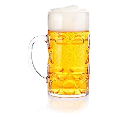 Bierkrug aus Kunststoff mit Griff Cover