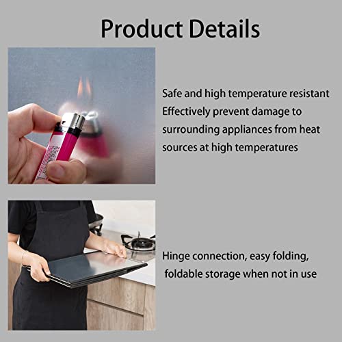 Protection éclaboussures pliable pour poêle et cuisine propre
