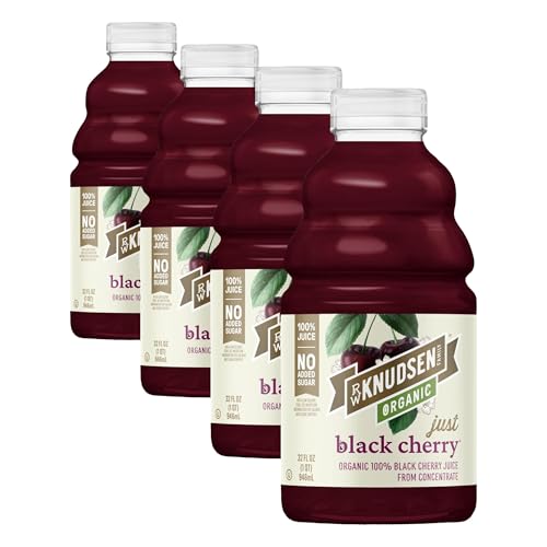 Image of R.W. Knudsen Organic Just Black Cherry from Concentrate, 32 fl oz (Pack of 4)