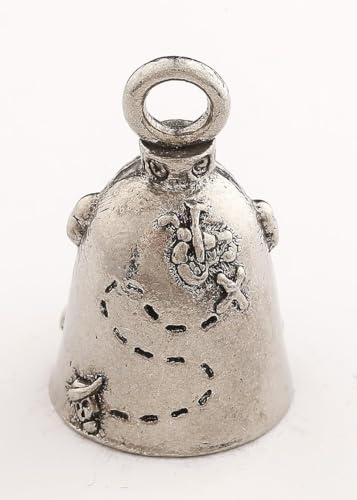 Image of Guardian Bell Good Luck Bell w /Keyring & Black Velvet Bag | Motorcycle Bell | Lead-Free Pewter | Made in USA