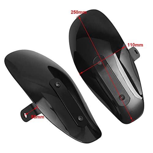 GYMARK Handguards Motorcycle Hand Windshield Coffin Cut Deflectors Compatible for H-onda S-uzuki K-awasaki Y-amaha H-arley Universal Protector Shield - Thumbnail 3