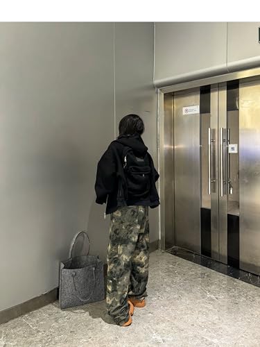 Creative Hoodie with Backpack Zipper Hoodie Sweaters Lightweight Travel Hoodie with Backpack & Hidden Book Pocket,Black,XL4