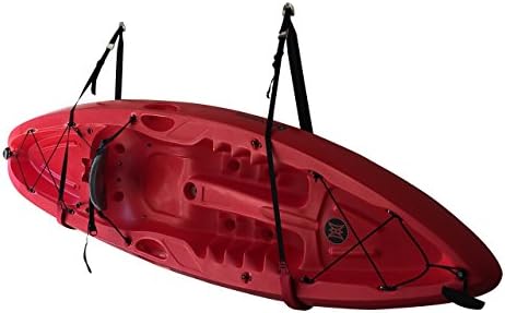 COR Surf Kayak Storage Heavy-Duty Padded Kayak Wall Sling | Kayak and SUP Wall Mount | Works with All Kayaks and Paddleboards