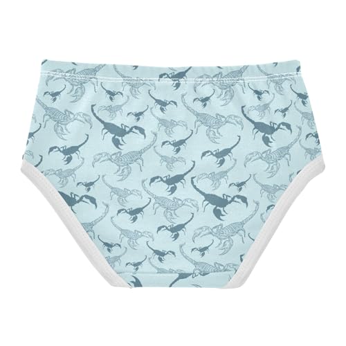 Girls' Underwear Blue Scorpion Cotton Stretch Comfort Toddler Panties2