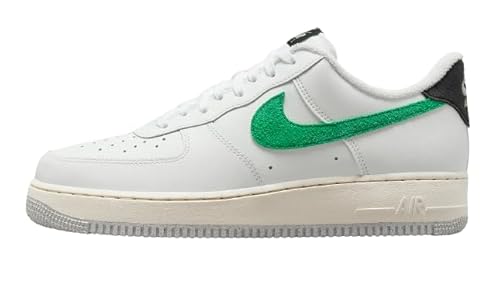 Nike Scarpe da basket Air Force 1 '07 An20 da uomo, Summit Bianco/Malachite-nero, 44,5
