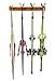StoreYourBoard Timber Ski Wall Rack, 4 Pairs of Skis Storage, Wood Home and Garage Mount System, Natural Wood