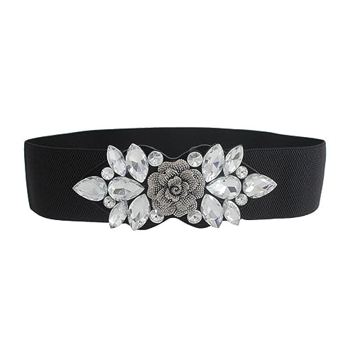 Oyccen Cinturones Elásticos Anchos para Mujer Cinturón Decorativo de Vestidos Cinturón de Cintura