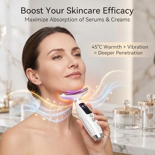 Red Light Face & Neck Massager for Wrinkle Reduction