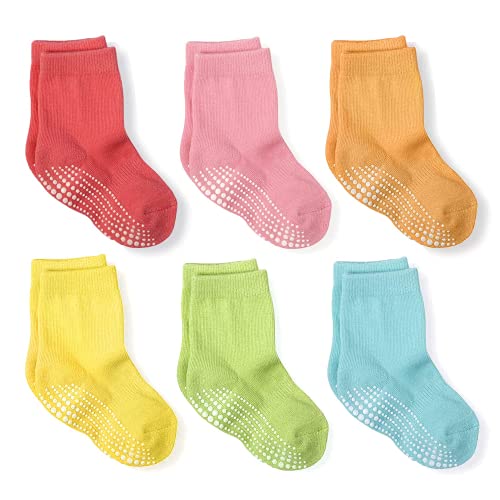 LA Active Kind & Baby Socken - Anti-Rutsch-Socken mit Noppen - Warm und kuschelig - Krabbelsocken f&uuml;r Babys, ABS-Stoppersocken f&uuml;r Jungen & M&auml;dchen