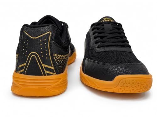 Image of ATHCO Mens Nimble Badminton Shoes for Men - Non-Marking, Anti-Skid Indoor Court Shoes | Lightweight, Breathable & Durable | Ideal for Squash, Volleyball, Basketball & Table Tennis