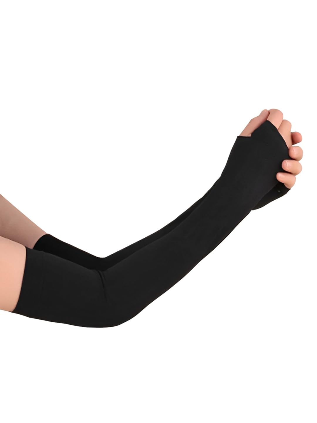 styfun UV Sun Protection Arm Sleeves for Men & Women, Cooling Arm Sleeves for Sports Driving with Thumb Hole-picture-2