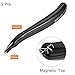 MECCANIXITY Staple Remover Tools, Magnetic Staplers Puller for Office Home Desktop Accessory, Black Pack of 2