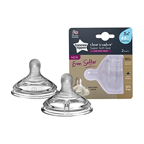 Tetina de ventilación de flujo medio Tommee Tippee Closer to Nature (3m+, 2 uds) Cover
