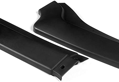 HYPERSPEED Front Bumper Spoiler Lip + Side Skirt Extension Rocker Panel Splitter Diffuser ABS GT-Style Fit for 2018 2019 2020 2021 2022 2023 Ford Mustang 2-DR (Matte Black, 86" x 4", 9PCS)