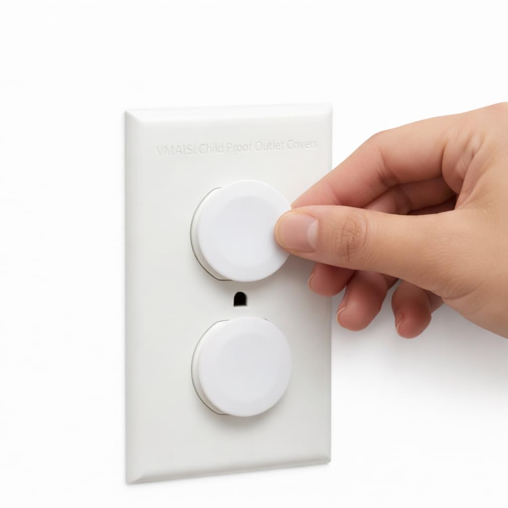 Outlet Covers Protector de enchufe a prueba de niños, Blanco, 62 Pack