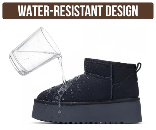 Image of Project Cloud 100% Genuine Leather Platform Ankle Boots for Women