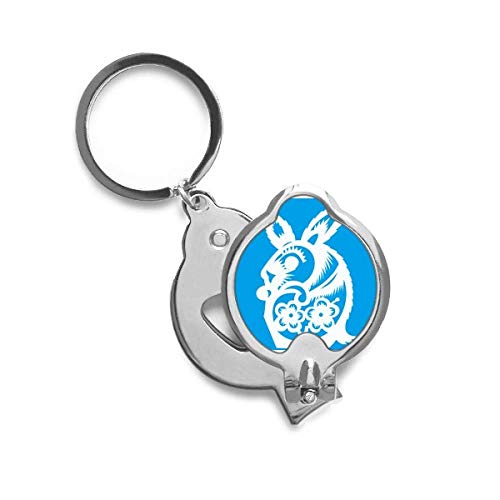 Coupe-ongles motif lapin astrologie chine accessoire manucure compact pour coupe précise