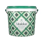 Maldon Salt, Sea Salt Flakes, 3.1 lb, Bulk Tub, Kosher, Natural, Handcrafted, Gourmet, Pyramid Crystals