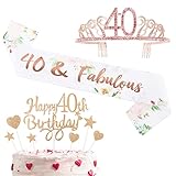 💐 Son perfectos para decorar y llevar en la fiesta de 40 cumpleaños, muy adecuado para tomar fotos con sus familiares y amigos. ¡Va a ser un momento inolvidable en la vida!
