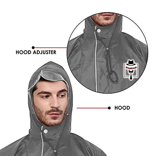 Image of Trustous Men's & Women's Waterproof Double Layer Reversible Raincoat with Pant 100% Water Proof with 4 Colour's and 6 Size (M to 4XL)